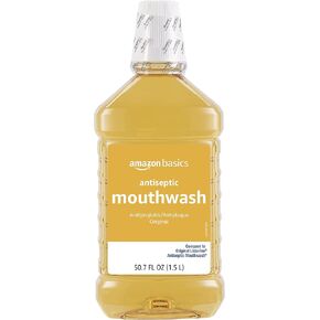 Amazon Basics Antiseptic Mouthwash, Original Flavor, 1 Liter, 33.8 Fl Oz (Pack of 1) (Previously Solimo) in Kuwait