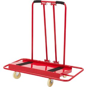 Heavy Duty Drywall Cart, 1600lbs Load Capacity, Protective Sloping Angle and Handrail, 1600lbs Load Capacity, Four Smooth Running Casters for Garage, Home, Warehouse in Saudi Arabia