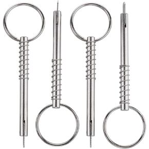 4 Pcs Quick Release Pin w/Drop Cam & Spring, Diameter 1/4"(6.3mm), Overall Length 3"(76mm), Usable Length 2"(5.1mm), Full 316 Stainless Steel, Bimini Top Pin in Saudi Arabia