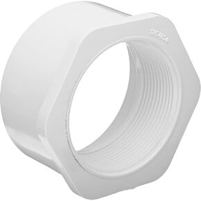 Spears 438 Series PVC Pipe Fitting, Bushing, Schedule 40, White, 2" Spigot x 1-1/2" NPT Female in Saudi Arabia