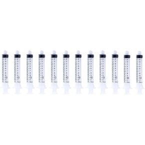 10ml Syringes Without Needle, 10cc Disposable Plastic Sterile Syringe with Luer Lock, Non-Sterile Oil Syringe, Glue Syringe, Epoxy Syringe, Ink Syringe, Lab Syringes (Pack of 12) in Saudi Arabia