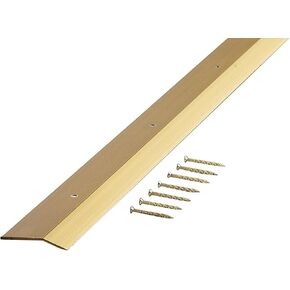 M-D Building Products 72074 Smooth 1-3/8-Inch by 36-Inch Carpet Trim, Satin Brass , Brown in Saudi Arabia