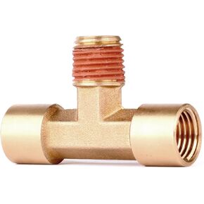 WYNNsky 1/4" NPT Brass Tee Pipe Fitting, T Shape Connectors, 3-Way 1/4" Tee Intersection Brass Fitting in Saudi Arabia