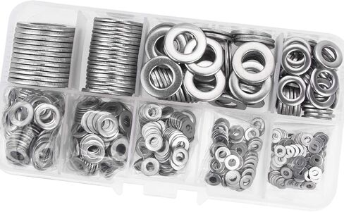 DYWISHKEY 700 قطعة 9 مقاسات من الفولاذ المقاوم للصدأ مجموعة متنوعة من الغسالات المسطحة (M2 M2.5 M3 M4 M5 M6 M8 M10 M12) in Saudi Arabia