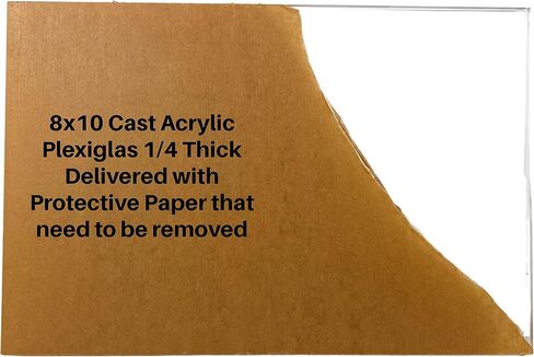 Clear Cast Acrylic Plexiglas Sheet, 1/4" Thick, 8" X 12" by E.H.C in Saudi Arabia