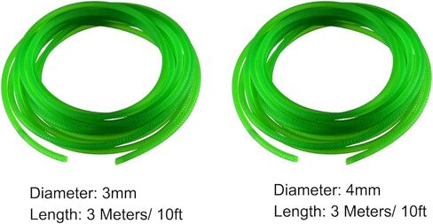 Uxcell 10ft 3 مللي متر 4 مللي متر بولي ناقل نقل حزام مستدير عالية الأداء يوريتان سيور الأخضر ل الناقل ماكينة ربط مجفف 2 قطعة in Kuwait