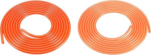 Uxcell 10ft 5 مللي متر 6 مللي متر PU نقل حزام مستدير عالية الأداء يوريتان سيور برتقالي لآلة ربط الناقل مجفف 2 قطعة in Kuwait