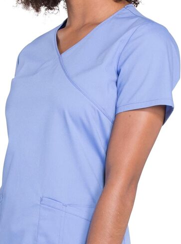 Cherokee Women Scrubs Top Workwear Professionals Mock Wrap WW655 in Kuwait