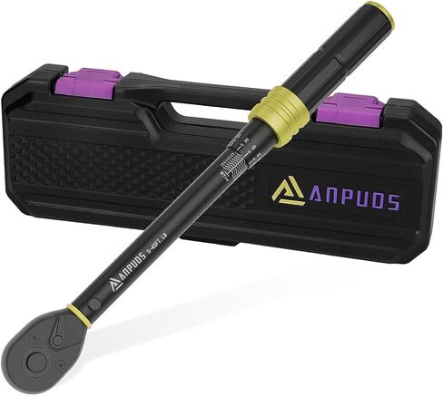 1-Inch Drive Click Torque Wrench, 200-1200 Ft-Lb/271-1626 Nm, Dual-Direction Torque Wrench, 48-Tooth Dual Range Scales Torque Wrench with Quick Release Reversible Head for Car Truck Tractor in Kuwait