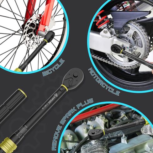 1-Inch Drive Click Torque Wrench, 200-1200 Ft-Lb/271-1626 Nm, Dual-Direction Torque Wrench, 48-Tooth Dual Range Scales Torque Wrench with Quick Release Reversible Head for Car Truck Tractor in Kuwait