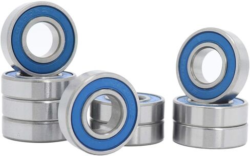 محمل كروي 6900RS 10×22×6 ملم، 10×22 ABEC 3 محامل كروية دقيقة محكمة الغلق من المطاط الازرق (مجموعة من 10 قطع) in Kuwait