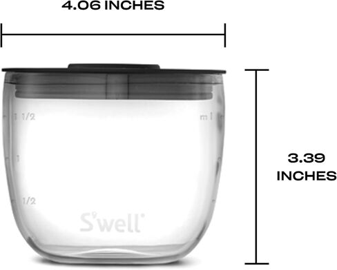 S'well Glass Meal Prep Bowls, Set of 4, 12 oz Leakproof Lids, Microwave and Dishwasher Safe, BPA-Free in Saudi Arabia