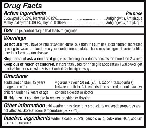 Amazon Basics Antiseptic Mouthwash, Original Flavor, 1 Liter, 33.8 Fl Oz (Pack of 1) (Previously Solimo) in Kuwait
