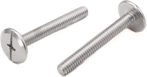 cSeao cSeao 25-Pack 1/4"-20 x 2 بوصة مسامير الإعصار، مسامير الرصيف، 304 الفولاذ المقاوم للصدأ in Saudi Arabia