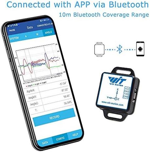 [مقياس تسارع بلوتوث + مقياس الميل] BWT61CL MPU6050 جيروسكوب عالي الدقة سداسي المحاور + زاوية (دقة XY 0.05 درجة) + تسارع مع فلتر كالمان، مسجل بيانات 6DOF عالي الثبات 100 هرتز لـ Arduino in Saudi Arabia