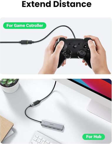 UGREEN USB Extender, USB 3.0 Extension Cable, Male to Female Cord 6FT in Kuwait