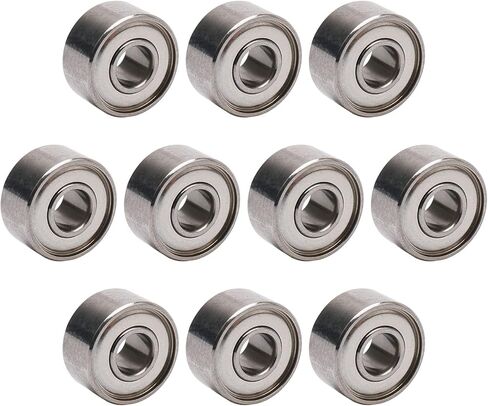 3x8x4mm Miniature Steel Bearing Skateboard Deep Groove Ball Bearings Pack of 10 in Saudi Arabia