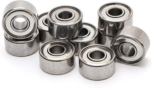3x8x4mm Miniature Steel Bearing Skateboard Deep Groove Ball Bearings Pack of 10 in Saudi Arabia