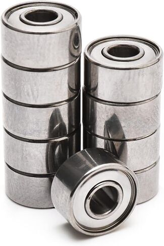 3x8x4mm Miniature Steel Bearing Skateboard Deep Groove Ball Bearings Pack of 10 in Saudi Arabia