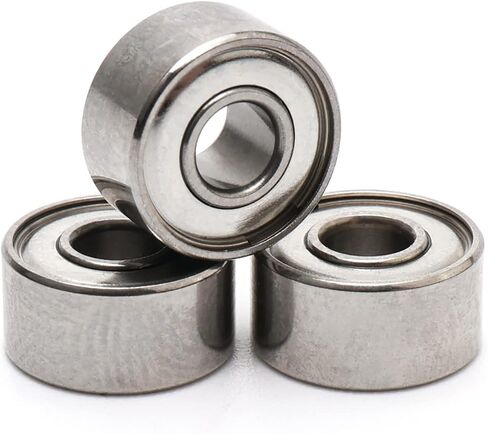 3x8x4mm Miniature Steel Bearing Skateboard Deep Groove Ball Bearings Pack of 10 in Saudi Arabia