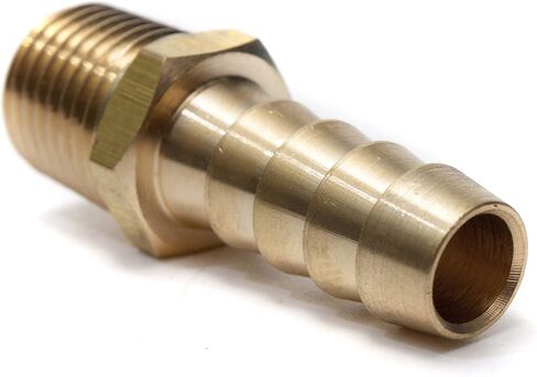 LTWFITTING 3/8-Inch Hose Barb x 1/4-Inch Male NPT Brass Coupler/Connector Fitting Fuel Gas(Pack of 5) in Saudi Arabia