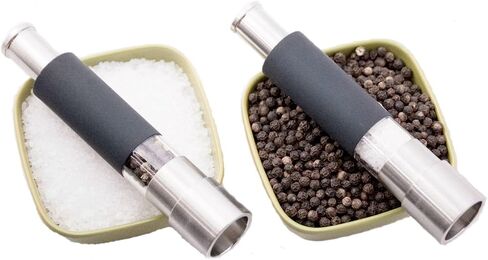 أدوات طهي ومضخة وطحن أصلية من Grind Gourmet، مجموعة أو مطحنة ملح وفلفل أو فردية، اشتر 1، اشتر 2 أو أكثر، صلب من الفولاذ المقاوم للصدأ، أحمر أو أسود. in Kuwait