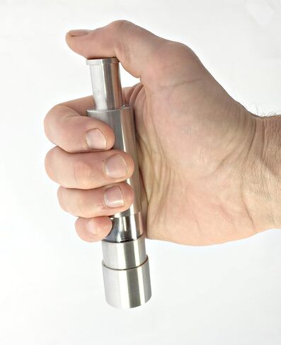 Black Pepper Grinder or Himalayan Salt Grinder, buy Set or Singles, Grind Gourmet Original Pump & Grind Pepper Grinder, Spice Grinder, Pepper Mill, Modern Push Button Salt And Pepper Grinders in Kuwait