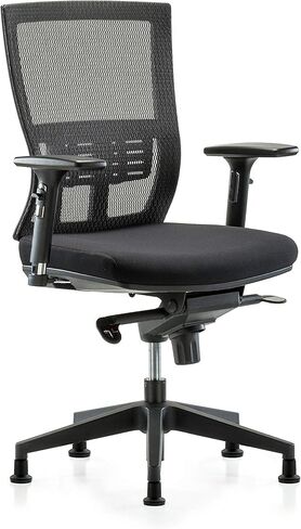 LabTech Seating LT42857 كرسي ارتفاع مكتب شبكي حديث، بولي يوريثين، قاعدة من النايلون - أذرع ثلاثية الأبعاد للتحكم في ثني الركبة، ينزلق in Kuwait