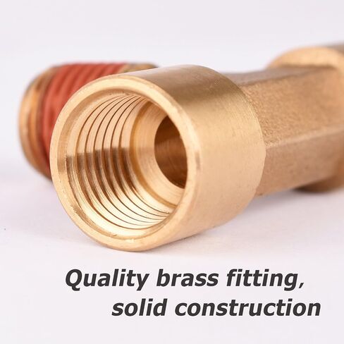 WYNNsky 1/4" NPT Brass Tee Pipe Fitting, T Shape Connectors, 3-Way 1/4" Tee Intersection Brass Fitting in Saudi Arabia