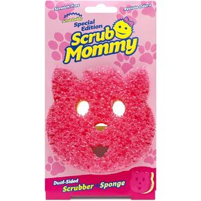 Scrub Daddy Scrub Mommy Special Edition Pets Cat - Scratch-Free Multipurpose Dish Sponge - BPA Free & Made with Polymer Foam - Stain & Odor Resistant Kitchen Sponge (1ct)