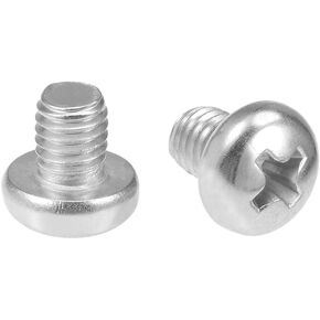 Uxcell M5x8mm آلة مسامير فيليبس الصليب عموم مسمار لولبي الرأس 304 الفولاذ المقاوم للصدأ السحابات البراغي 20 قطعة in Kuwait