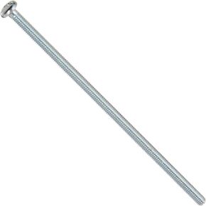 Small Parts Steel Steel Pan Head Machine Screw, Zinc Plated, Meets ASME B18.6.3, Slotted Drive, #8-32 Thread Size, 4-1/2" Length, Fully Threaded, Imported (Pack of 10) in Kuwait