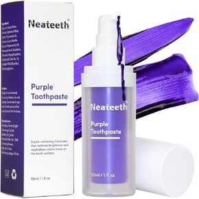 معجون أسنان أرجواني لتبييض الأسنان، معجون أسنان أرجواني لتبييض الأسنان، معجون أسنان أرجواني مصحح للون للبالغين، معجون أسنان لتصحيح اللون v34 لإزالة بقع الأسنان in Kuwait