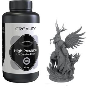 راتنج الطابعة ثلاثية الأبعاد Creality لـ Halot-Mage، 1 كجم (2.2 رطل) راتنج عالي الدقة 8K للطباعة ثلاثية الأبعاد LCD 8K، راتنج المعالجة بالأشعة فوق البنفسجية 405 نانومتر، معالجة سريعة، انكماش منخفض، سيولة ممتازة (رمادي) in Kuwait
