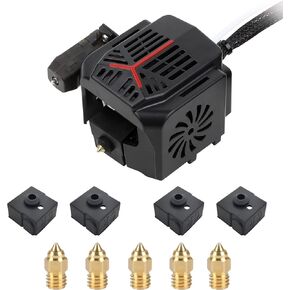 مجموعة هوت ايند الكاملة 3 في 2 نيو من كرياليتي ايندر 3 في 2 نيو مكونة من اجزاء طابعة ثلاثية الابعاد مجمعة مع جوارب وفوهات سيليكون لاندر 3 في 2 نيو واندر 3 ماكس نيو واندر 3 نيو in Kuwait