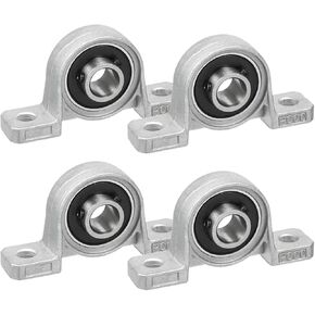 4Pcs 10mm Pillow Block Bearing 0.39" Bore Diameter Mounted Pillow Block KP000 Bearing Block