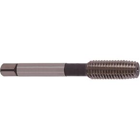 YG-1 Z7 Series Vanadium Alloy HSS Roll Form Tap with Oil Groove, TiN Coated, Round Shank with Square End, Bottoming Chamfer, 5-40 Thread Size, H3 Tolerance in Saudi Arabia