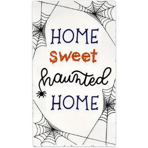 100 Halloween Guest Napkins for Bathroom Disposable Paper Towels 3 Ply Hand Towel Black Orange Purple Buffet Dinner Decorative Bath Home Party Napkin in Saudi Arabia