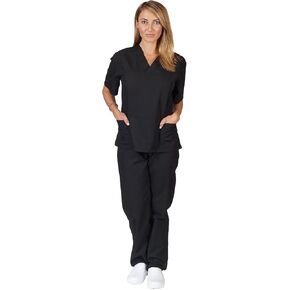 Natural Uniforms Unisex Scrub Set-Top and Pant Set (Standard Workwear Scrub Set)