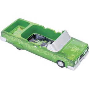 Cheech and Chong Special Edition 50th Anniversary Ashtrays - Design Pin Striped Lowrider, Leaves - Smoking Ash Tray Tabletop, Desktop for Indoor or Outdoor Use, Great Gift in Saudi Arabia