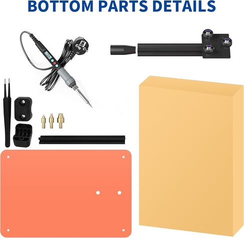 مجموعة الحرارة العمودية من VIT SPORT، مكواة لحام بالضغط E3 - أداة أطراف إدراج مجموعة الحرارة النهائية للطباعة ثلاثية الأبعاد، صامولة مخرشة، وإدراج نحاسية من M2 إلى M8 in Kuwait