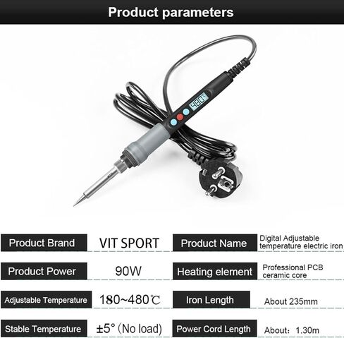 مجموعة الحرارة العمودية من VIT SPORT، مكواة لحام بالضغط E3 - أداة أطراف إدراج مجموعة الحرارة النهائية للطباعة ثلاثية الأبعاد، صامولة مخرشة، وإدراج نحاسية من M2 إلى M8 in Kuwait