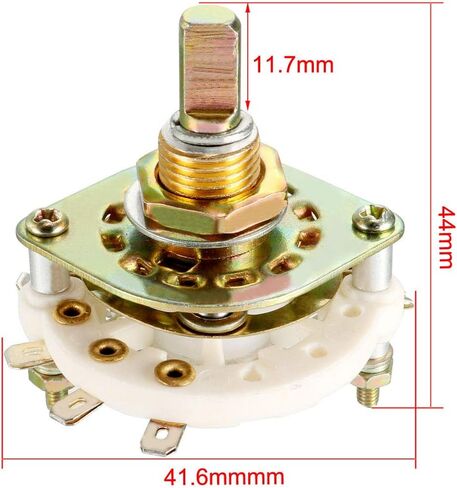 uxcell 1P8T 1 Pole 8 Position 1 Deck Band Channel Rotary Switch Selector with Knob in Saudi Arabia