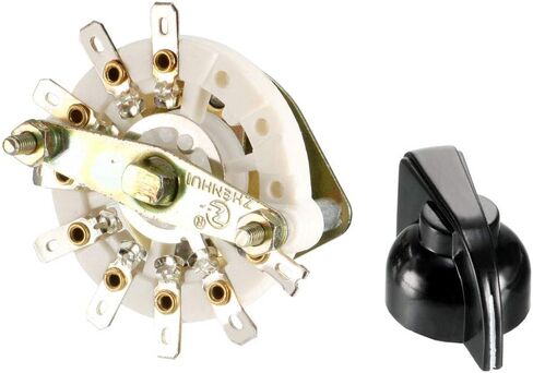 uxcell 1P8T 1 Pole 8 Position 1 Deck Band Channel Rotary Switch Selector with Knob in Saudi Arabia