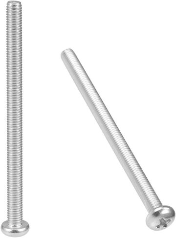 Uxcell M5x8mm آلة مسامير فيليبس الصليب عموم مسمار لولبي الرأس 304 الفولاذ المقاوم للصدأ السحابات البراغي 20 قطعة in Kuwait
