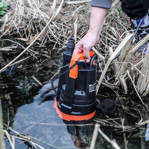 مضخة مياه نظيفة، Prostormer 1HP 3430GPH مضخة صرف منزلية غاطسة محمولة مع مفتاح تعويم تلقائي لحمام السباحة والبركة والقبو المغمور والطابق السفلي in Kuwait