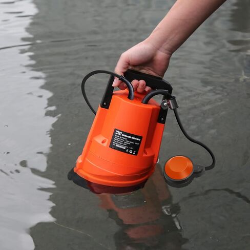 Clean Water Pump, Prostormer 1HP 3430GPH Portable Household Submersible Utility Drainage Pump with Automatic Float Switch for Swimming Pool, Pond, Flooded Cellar and Basement in Kuwait