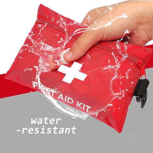 Small First Aid Kit -88 Piece First Aid Kit, Small Travel First Aid Kit Treat and Protect Most Injuries,Mini First Aid Kit Ready for Emergency at Home, Outdoors, Car, Camping, Workplace, Hiking. in Saudi Arabia