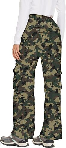 Womens 10" Hiking Cargo Shorts Cotton Casual Military Army Combat Outdoor Sports Work Shorts with 7 Pockets in Kuwait