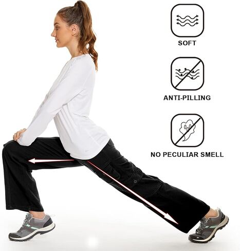 Womens 10" Hiking Cargo Shorts Cotton Casual Military Army Combat Outdoor Sports Work Shorts with 7 Pockets in Kuwait